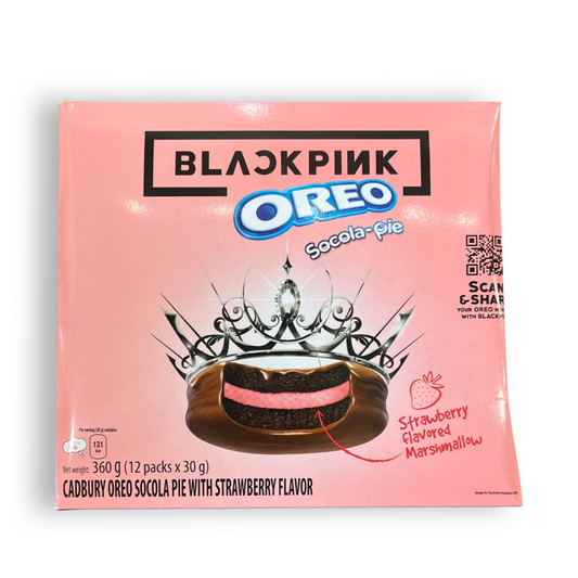 Black Pink Oreo - Socola Pie with Strawberry Marshmallow Filling
