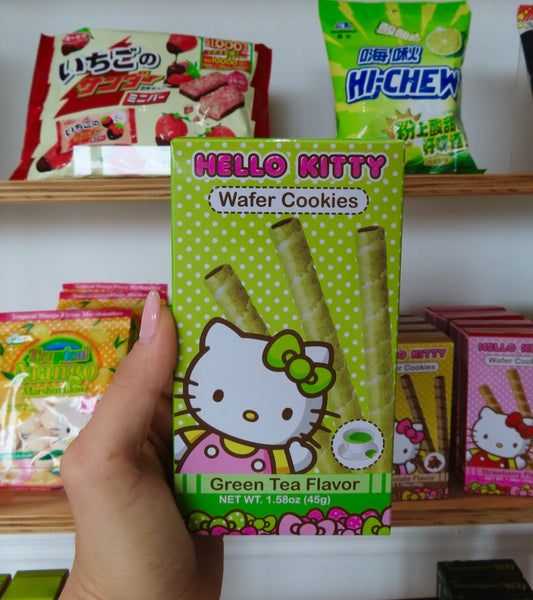 Hello Kitty Matcha Wafers