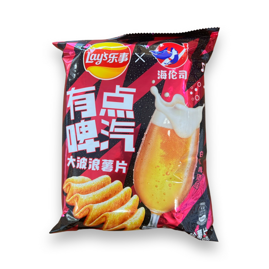 Lay's White Peach Beer Ridged Chips - China