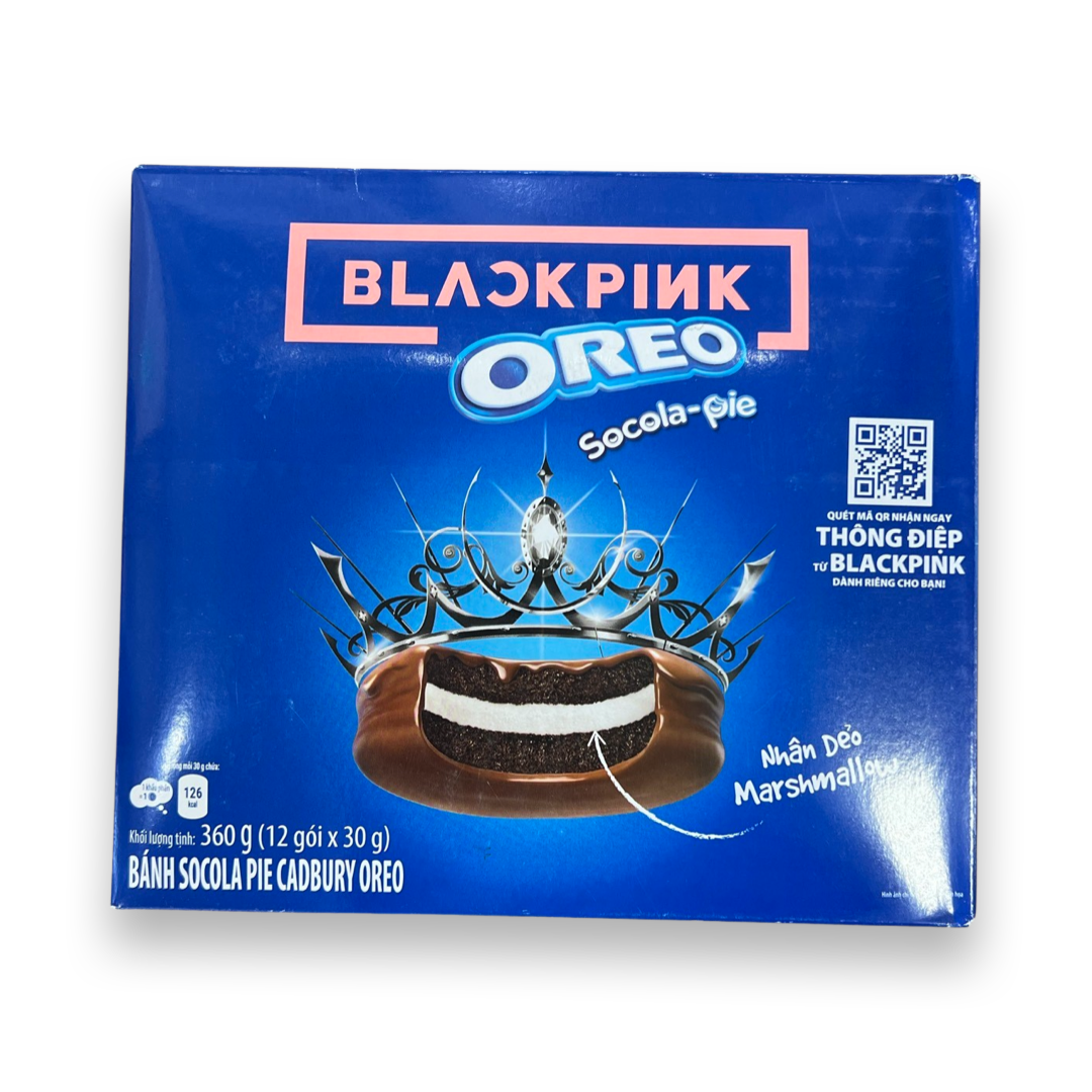 Black Pink Oreo - Socola Pie with Marshmallow Filling